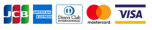 JCB American Express Diners Club Mastercard VISA